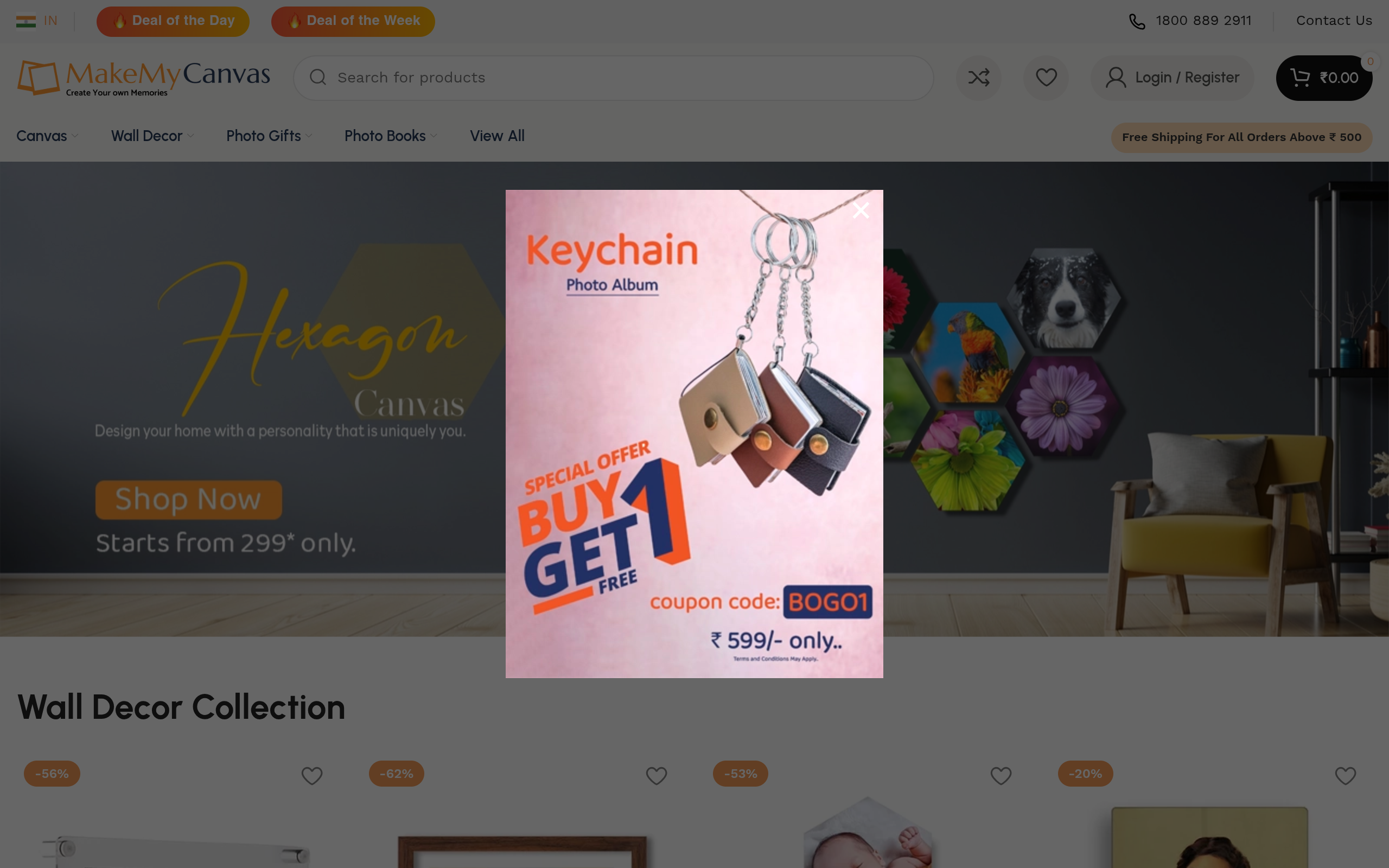 Make My Canvas preview